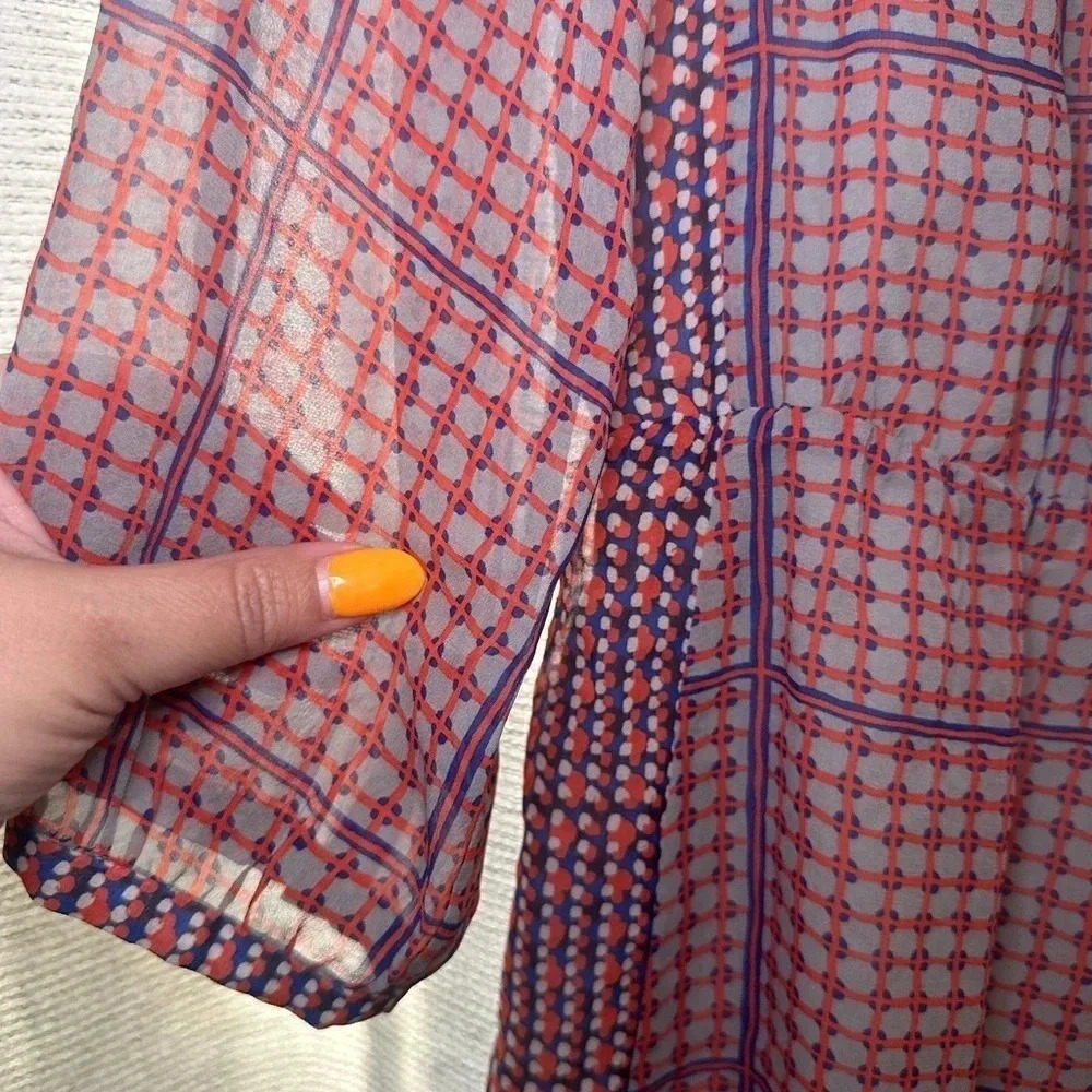NWOT-Women’s Madewell Geometric Print Dress. Size 0. - Picture 4 of 9